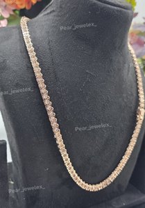Collier chaîne tennis unisexe en moissanite plaqué rhodium, taille brillant rond, classique pour le quotidien - Product Image 6