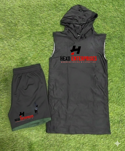 Uniforme de football 7v7 sur mesure de haute qualité, imprimé numériquement, léger, respirant, séchage rapide, 100% polyester, couleur unie, neuf - Product Image 1