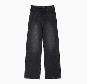 Jeans déchirés à jambe droite pour hommes, pantalon en coton confortable, coupe slim, mode streetwear, tenue de tous les jours, pour l'hiver et les soirées - Product Image 1