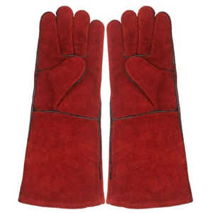 Direct Factory Supply High Quality Leather Welding Work <b>Gloves</b> Heat Resistance Palm Lining Daily Work Use Welder Working <b>Gloves</b> - Product Image 1