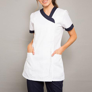 Nueva Túnica de Alta Calidad Unisex para Salón de Belleza, Spa, Peluquería, Limpieza, con 2 Bolsillos Delanteros, para Personal de Hotel, de Algodón y Poliéster - Product Image 1