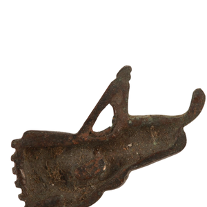 Adornos de espada de cobre Menuki del período Edo de Japón, diseño de arco y flecha, sin marca - Product Image 6