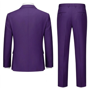 ชุดสูทผู้ชายแบบสลิมฟิต ดีไซน์ใหม่ปี 2026 กระดุมแถวเดียว พร้อมกางเกง  ผู้ผลิตจากโรงงานโดยตรง ชุดแต่งงานผู้ชายราคาถูก - Product Image 2