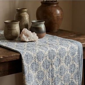 Indian Hand Block Printed Cotton Sanganer Kantha Queen Size Throw Large Width Handmade <b>Quilt</b> Traditional <b>Bedding</b> Bedroom Textile - Product Image 5