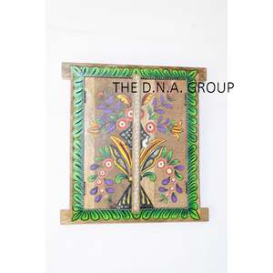 Persianas florales de madera hechas a mano persianas pintadas a mano y persianas - Product Image 5