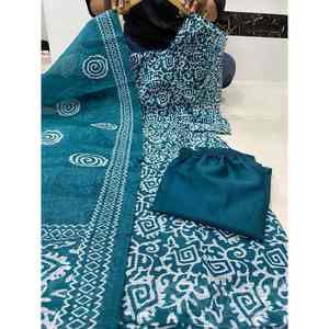 ชุดเดรสพิมพ์ลายดิจิทัล Kota ลายตารางแฟชั่น - Product Image 1