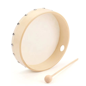 Hand <b>Drum</b> Goatskin head Handmade Irish Bodhran <b>Drum</b> Wooden Frame Customizable Sizes Colors Custom Logo Printing - Product Image 3