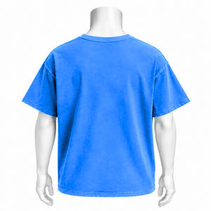 Royal Blue Weathered <b>Pocket</b> Tee Vintage Cotton Short Sleeve T <b>Shirt</b> Oversized Fit Front Chest <b>Pocket</b> Casual Streetwear Summer - Product Image 2