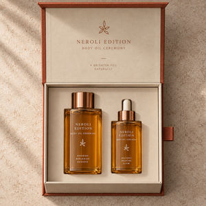 Caja de Embalaje Magnética Estilo Libro para Aceite Corporal NEROLI Personalizado - Product Image 2