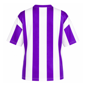 Custom NCNW Council Sweatshirt Striped Short Sleeve purple & white Casual Style for female with polyester lining - Product Image 3