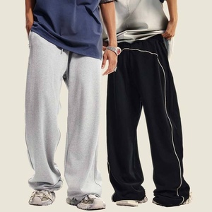 Fabricante de Pantalones Deportivos Personalizados 100% Algodón para Hombre, Pantalones Deportivos Holgados de Felpa, Pantalones Deportivos Lisos - Product Image 2