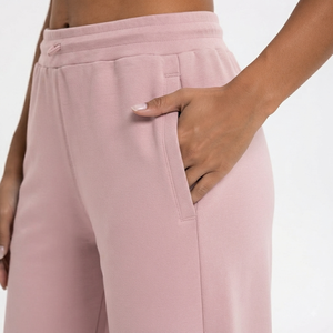Pantalon de détente d'été pour femme en modal délavé, tissu respirant, taille haute, coupe ajustée, legging de yoga et de course à motif floral, séchage rapide - Product Image 2