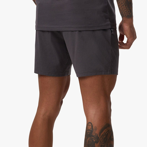 Shorts de jogging amples en molleton bouclette personnalisés avec broderie pour homme – Vente en gros, coton épais - Product Image 2
