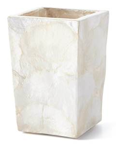 Wholesale White Capiz Shell Mosaic Bathroom <b>Sets</b> Durable MOP <b>Soap</b> Dispenser Luxury Bathroom Accessories <b>Set</b> Bulk Order - Product Image 4