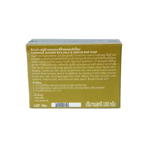 Savon facial en barre au lait de riz biologique au jasmin CHEWANA 100g, élimine les taches brunes, apaise la peau du visage, affine le grain de peau, convient à tous les types de peau - Product Image 3