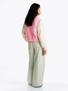 Chaqueta Bomber de Lana Acolchada para Mujer, Color Personalizado, Cuello Alto, Impermeable, Ecológica y Resistente - Product Image 4