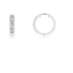 Aros Clásicos de Lujo en Oro de 10K, 14K y 18K, Plata 925 y 935 con Diamantes de Corte Brillante para Mujer, Ideales para Bodas, Aniversarios y Uso Diario - Product Image 4