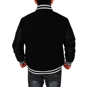 Chaqueta Varsity de Invierno para Hombre, con Forro Polar, Resistente al Viento, con Logotipo Personalizado Bordado, Precio al por Mayor - Product Image 2