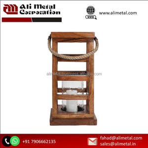 Linterna de madera de diseño único para el jardín del hogar, boda y decoración navideña, personalización Ilumina tu estilo - Product Image 4