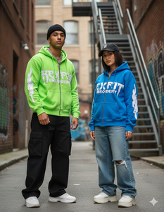 Sudaderas con Corte Perfecto, Crea tus Propios Logotipos Bordados con Efecto Desgastado, Sudaderas con Cremallera y Hombros Caídos de Felpa Francesa Gruesa - Product Image 1