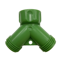 Connecteur rapide en plastique ABS à 2 voies pour l'irrigation des jardins, raccord en Y avec extrémité filetée, norme ANSI 3/4'', garantie de 2 ans