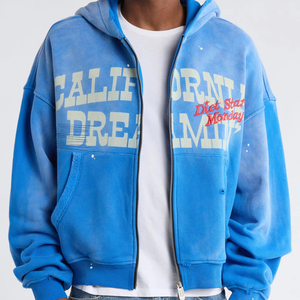 เสื้อฮู้ดดี้ผู้ชายแบบหนา ผ้าฝ้ายฟลีซ ขายส่ง - Product Image 1