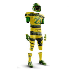 Maillot de football américain personnalisé de haute qualité, uniforme adulte, grande taille, tissu 100% polyester, personnalisation de la marque, pas cher - Product Image 2