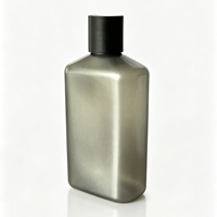 Bouteille carrée en PET avec bouchon à vis givré, vide, pour cosmétiques, lotion, shampoing, gel douche, soins de la peau, rechargeable, anti-fuite