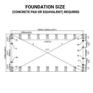 TMG-DT4081 resistente 21 oz copertura in PVC doppia capriata rifugio 40 'X 80' con porte di azionamento precedentemente DT4080 - Product Image 6