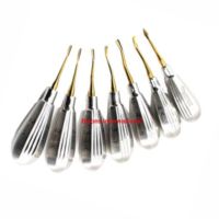 Kit d'élévateurs luxateurs Bisons International de haute qualité à manche court, instruments chirurgicaux d'extraction dentaire en acier inoxydable CE