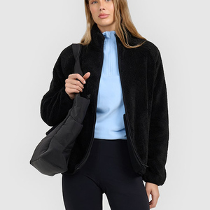 Premium <b>Womens</b> Custom <b>Sherpa</b> Fleece <b>Jacket</b> Breathable Warm High Quality Fabric Custom Logo Winter <b>Jackets</b> <b>For</b> <b>Women</b> OEM Supplier - Product Image 2