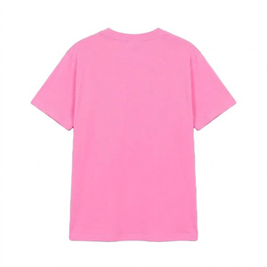T-shirt en coton rose pour homme, coupe classique, col rond, manches courtes, couleur unie, décontracté, jersey, culture, adulte, été, personnalisé, pur coton - Product Image 2