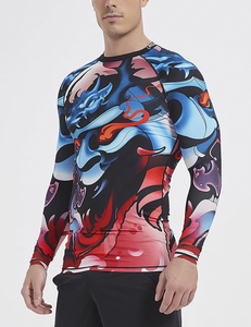 Custom Logo Rash Guard <b>Compression</b> Training <b>Shirt</b> Premium Fitness Sportswear Supplier Bulk Production - Product Image 2