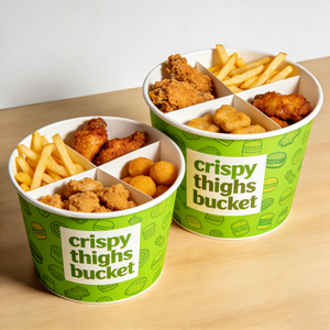 Hot Sale Disposable Paper Fried-Chicken Bucket High Quality Disposable Fried Chicken Bucket - Product Image 5