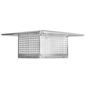 Cappello per Camino Regolabile in Acciaio Inossidabile 304 da 17 x 21 Pollici con Parascintille e Bulloni per Caminetti di Ville - Product Image 1