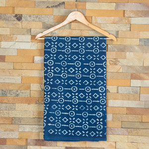 ผ้า90gsm ออร์แกนิคย้อมสีย้อมย้อมย้อมย้อมผ้าคอตตอนสีฟ้าครามเป็นมิตรกับสิ่งแวดล้อมผ้าคลุมรถเด็กผู้ชาย - Product Image 1