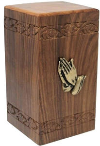 Handmade Wooden Cremation <b>Urns</b> for Adult Funeral and Burial with Custom Logo at Low Price - Product Image 5