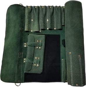 Étui de protection anti-odeur en cuir véritable pour couteaux de chef, kit de rangement pour couteaux de cuisine, organiseur professionnel d'outils culinaires, étui de cuisine - Product Image 3