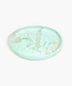 Elegant Eco-Friendly Handmade Resin <b>Tea</b> <b>Tray</b> with Gold Finish Handles for Luxury Presentation - Product Image 3