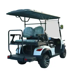 Kulüp araba 4 kişilik elektrikli Golf arabası scooter Bluetooth hoparlör ve CE belgesi ile elektrik