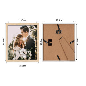 Cadre photo en bois de qualité supérieure, élégant, fait à la main, cadre photo en bois de table, style vintage, écologique, cadre photo fait à la main, décoration de la maison - Product Image 3