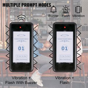 Sistema di Chiamata Wireless F103 per Ristoranti, 20 Pager Max, 98 Segnalatori Acustici, Tastiera Touch, Vibrazione, Buzzer Lampeggiante per Cliniche - Product Image 4