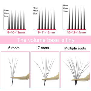 NAGARAKU new auto fans ciglia easy fanning lashes auto floracion mega fan Russian volume two-tone lashes make up cilia - Product Image 6