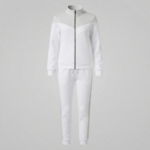 Fabric Breathable Construction Comfortable Custom <b>Women</b> Zipper Tracksuit Sports <b>Jacket</b> And Pants Set Lightweight Polyester - Product Image 5