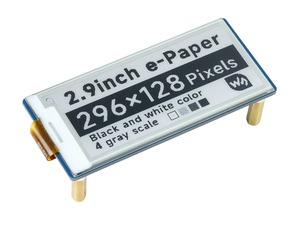 โมดูลจอแสดงผลอีอิงค์ E-Paper ขนาด 2.9 นิ้ว ยี่ห้อ Waveshare สำหรับ Raspberry Pi Pico, ความละเอียด 296*128, สีดำ/ขาว, แบบ SPI K685 - Product Image 6