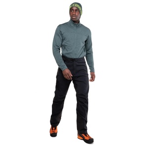 <b>Men's</b> High Waist Black Windproof Pants With Side Pockets Midweight <b>Winter</b> Casual <b>Trousers</b> <b>Men</b> Mountain Pants <b>Men's</b> Mountain Pant - Product Image 2