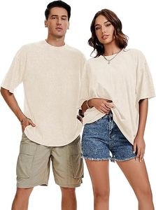 Camisetas de Manga Corta Extra Grandes para Hombre, Estilo Vintage, Lavado Ácido, 100% Algodón Jersey 260g, Color Sólido con Estampado, Ecológicas - Product Image 5