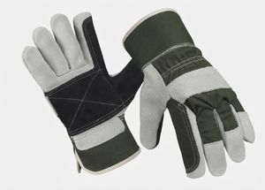 Gants de travail en cuir de vachette renforcé, résistants à l'abrasion, pour travaux lourds, jardinage et travaux de rigueur - Product Image 4