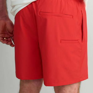 Shorts de sport pour homme, imprimé rouge, écologiques, à cordon de serrage, séchage rapide, respirants, avec poches, taille haute - Product Image 4