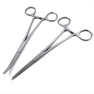Hemostatic Forceps CurvedStraight Tip Class I Instrument <b>Set</b> Manual for General Surgery Fishing Locking <b>Plier</b> - Product Image 4